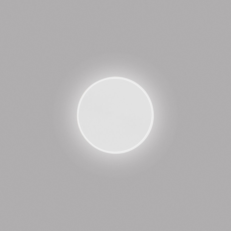 Lampada da parete alluminio bianco 20W LED Fortuna A/P 3000K dimmerabile