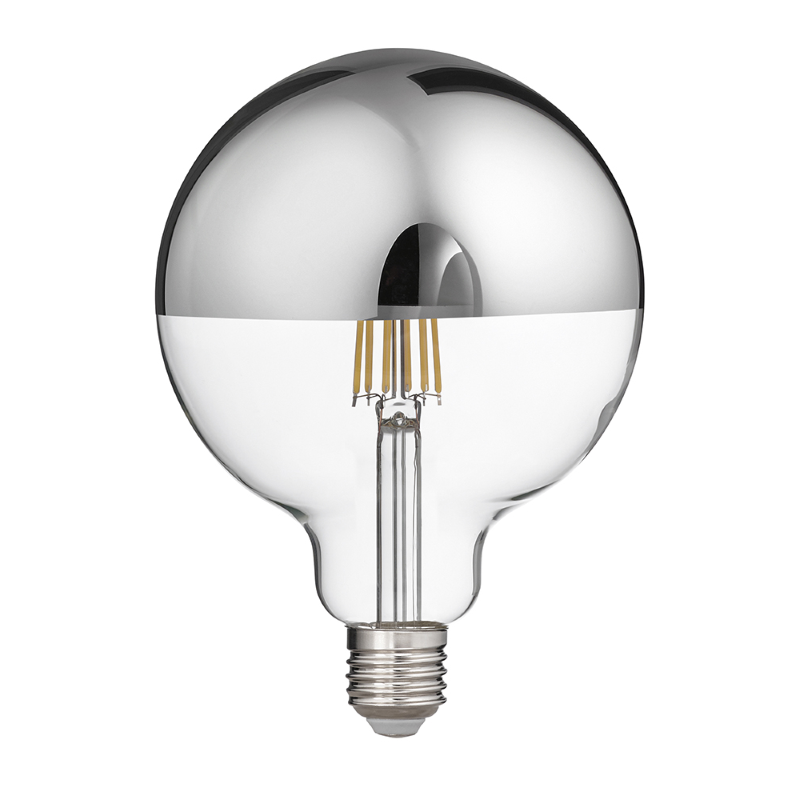 Lamp. LED vetro specc. argen.E27.12W.2700K
