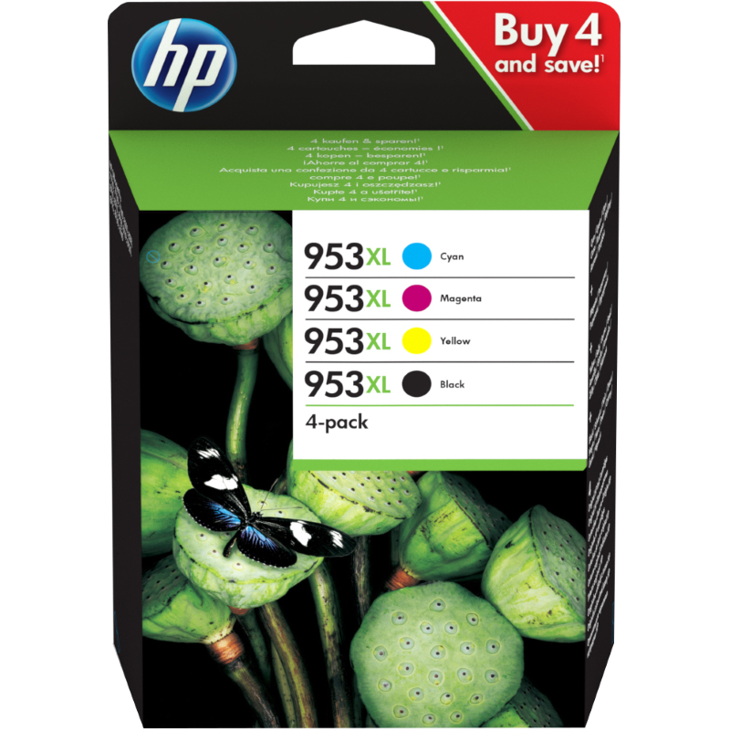 Originale HP Multipack nero / ciano / magenta / giallo 3HZ52AE MCVP 01 953 XL