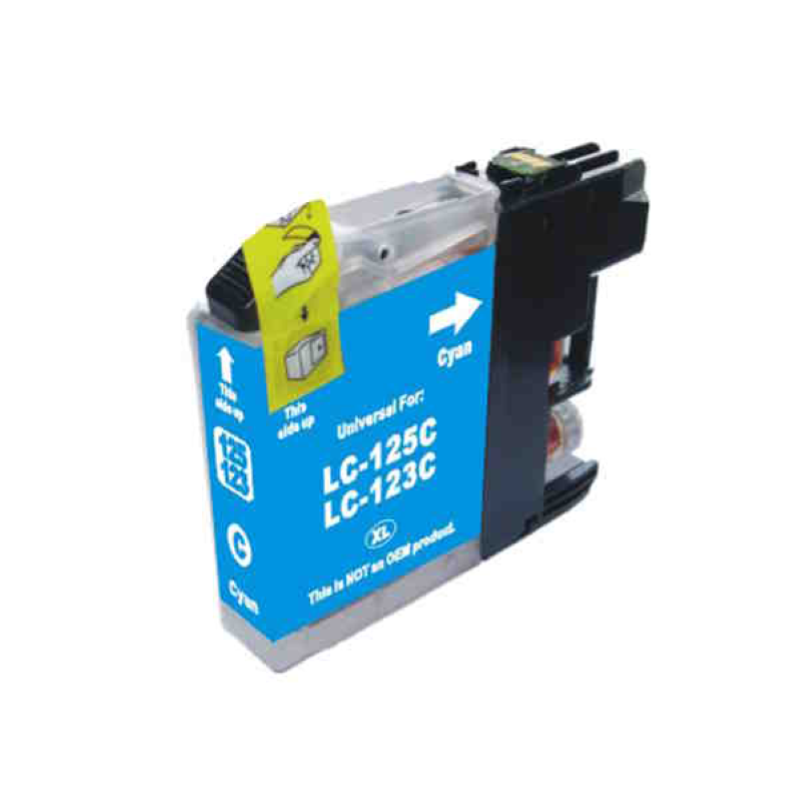 Cartuccia Compatibile per Brother LC123XL LC121XL - Ciano
