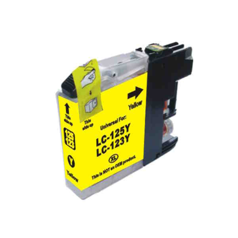 Cartuccia Compatibile per Brother LC123XL LC121XL - Giallo