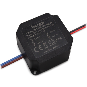 Alimentatore Vultech VS-ALIM18W-WP 12V 1,5A IP65 Waterproof in resina