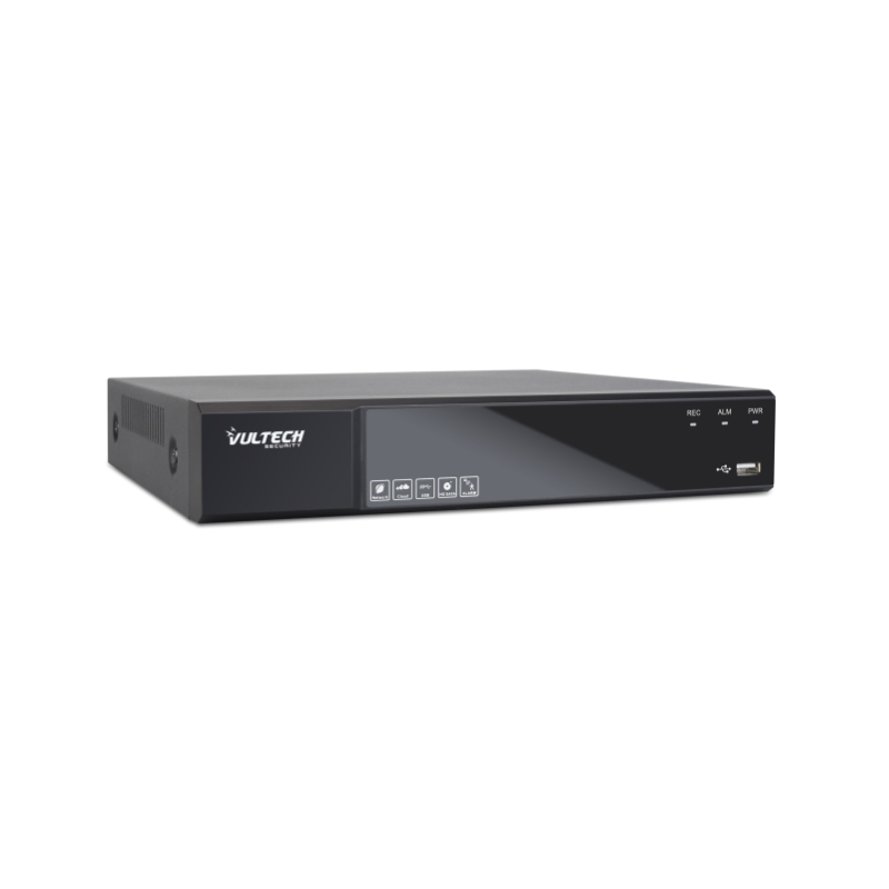 NVR 16 Canali Ultra-HD POE Vultech VS-NVR7516EVO-POE-UHD Fino A 8Mpx H.265 HDMI P2P CLOUD 2 HD ALARM 4K