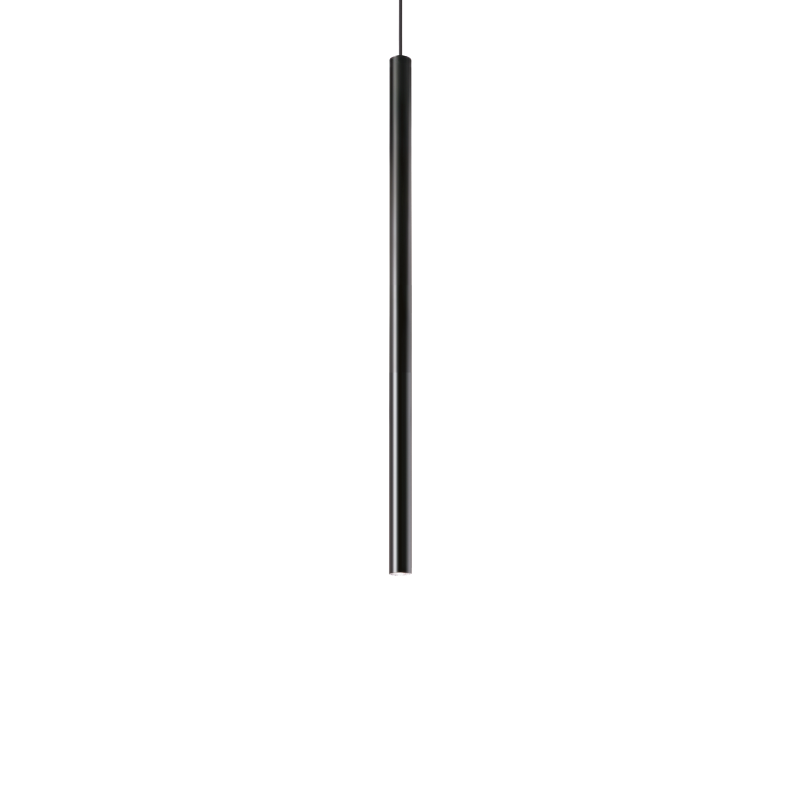 Lampada a sospensione ULTRATHIN SP D040 ROUND ON-OFF NERO