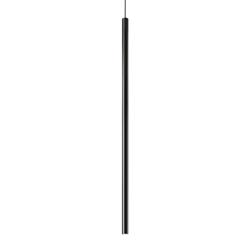 Lampada a sospensione ULTRATHIN SP D100 ROUND ON-OFF NERO