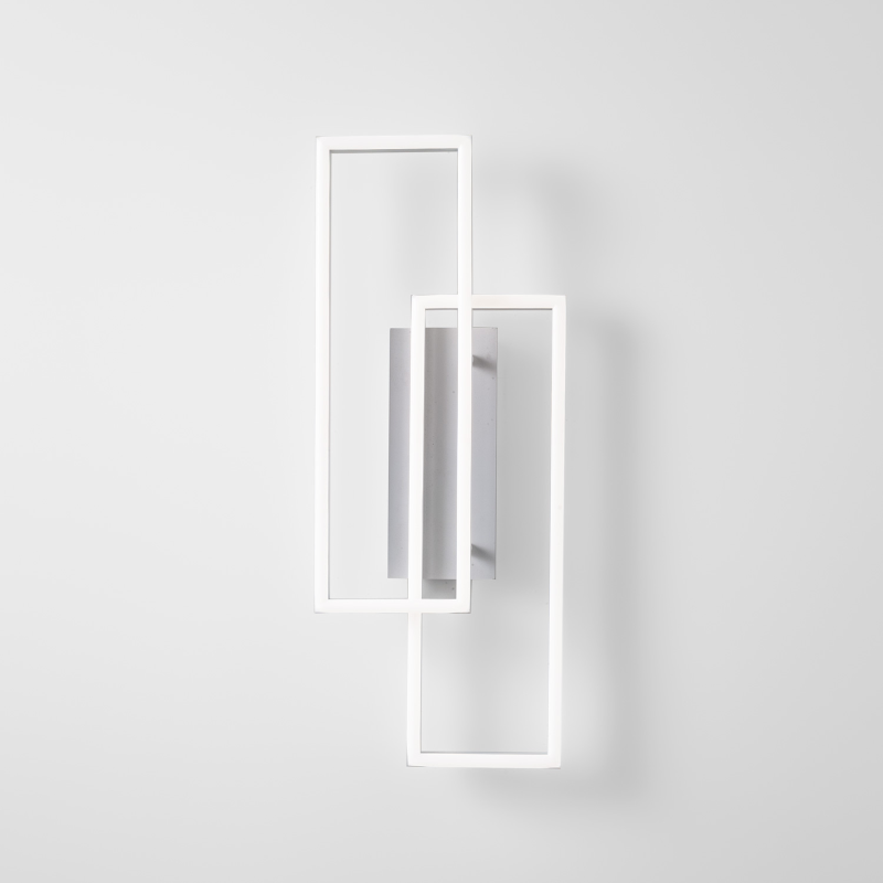 Applique alluminio bianco.40W LED.