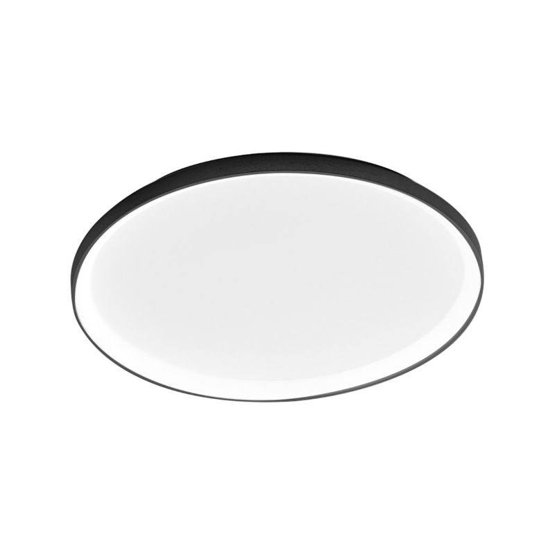 Plaf. all. nero. 60W LED.3000K