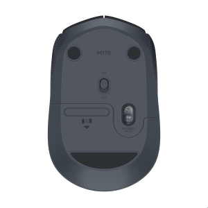 Logitech M170 Wireless Mouse, Ambidestro, Ottico, RF Wireless, 1000 DPI, Nero, Grigio  