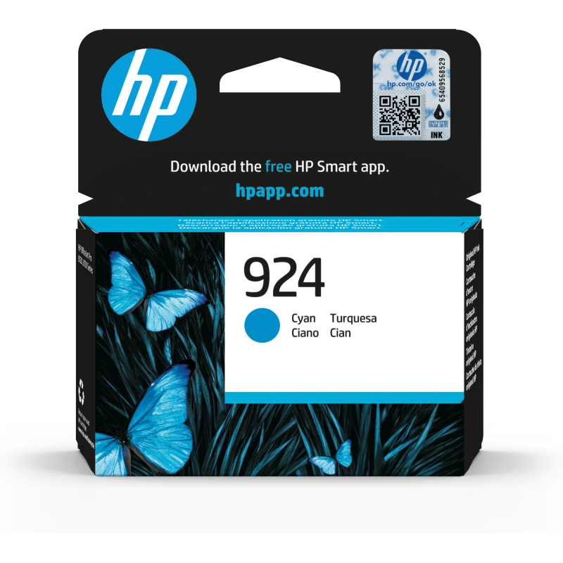 Originale HP Cartuccia d'inchiostro ciano 4K0U3NE 924 ~400 Pagine Cartuccia di inchiostro ciano originale HP 924
