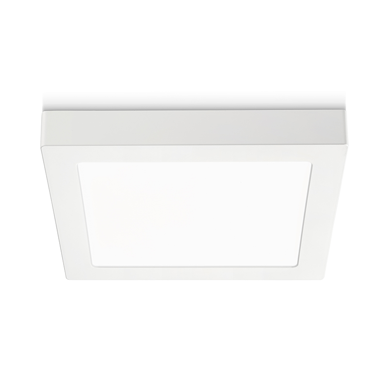 Plaf. termoplastico bianco. 18W LED. 4000K