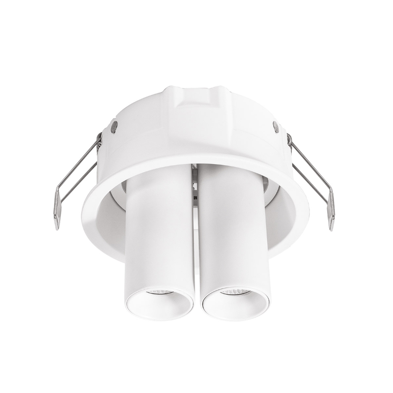 Faretto incasso bianco 2x8w led 3000k
