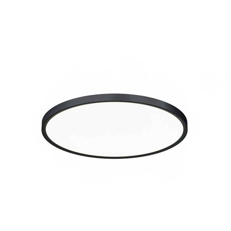 Plaf. Tonda nera 32w cct