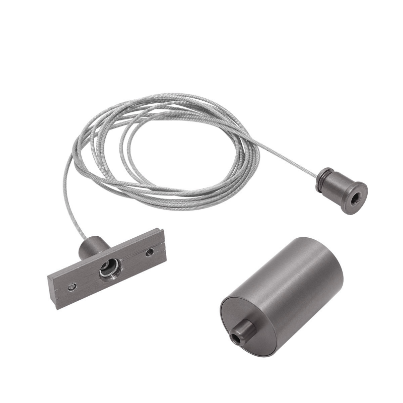 Kit sosp. binario decorativo nickel scuro