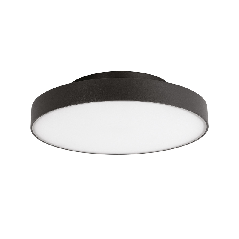 Plaf. Antracite 24w cct ip65