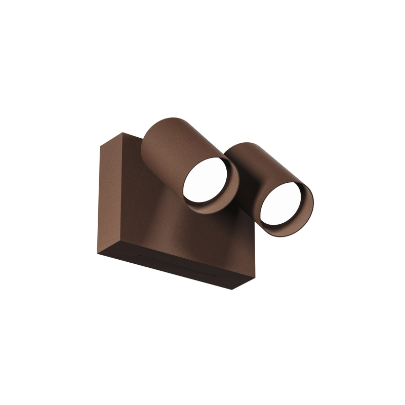 Applique marrone 2x9w led cct