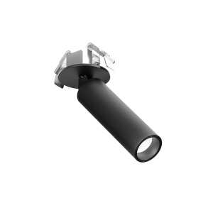 Faretto incasso nero 7w led 3000k