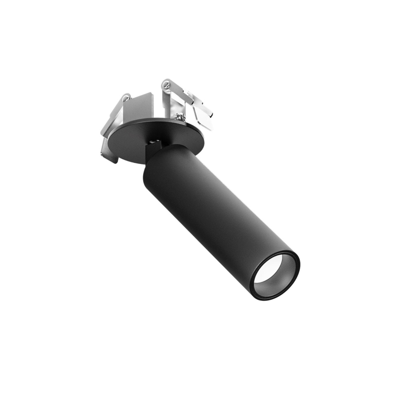 Faretto incasso nero 7w led 3000k