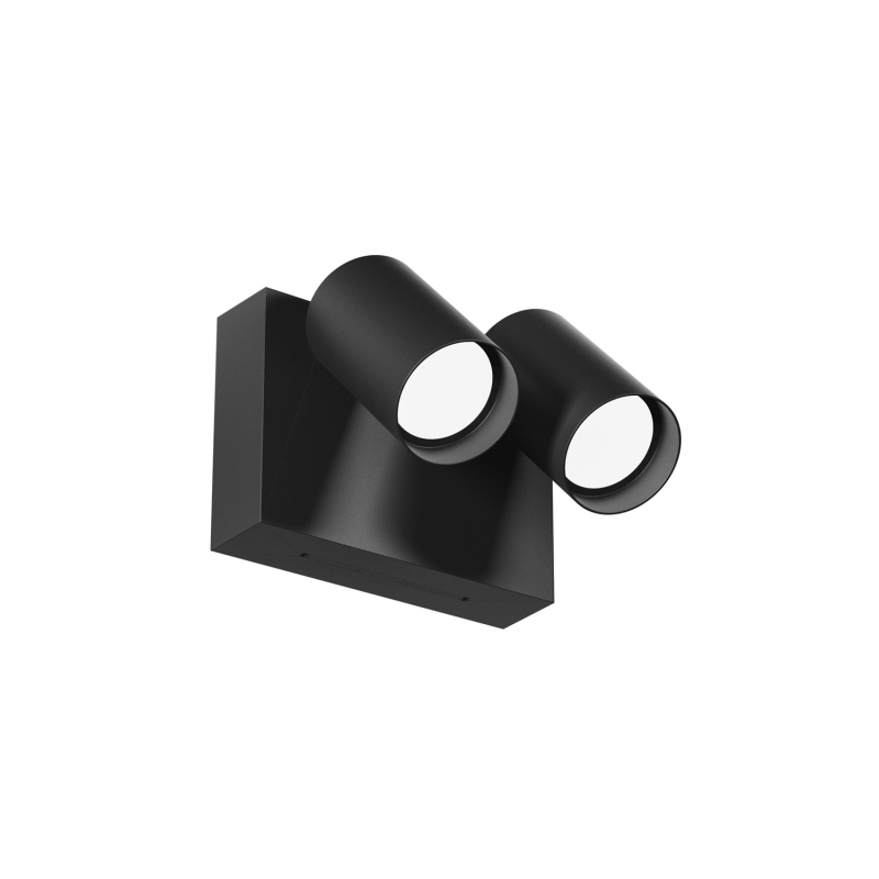 Applique antracite 2x9w led cct