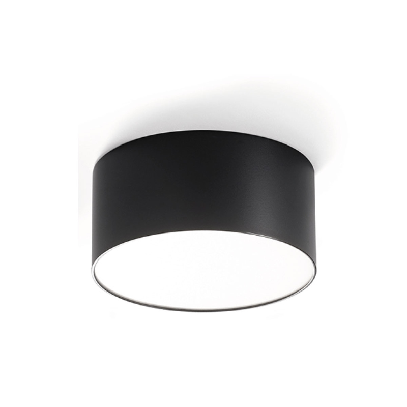 Plaf. alluminio nero. 16W LED. 4000K.