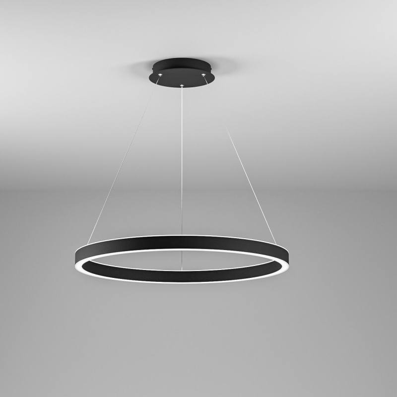 Sosp. in all. nero satinato 80W LED