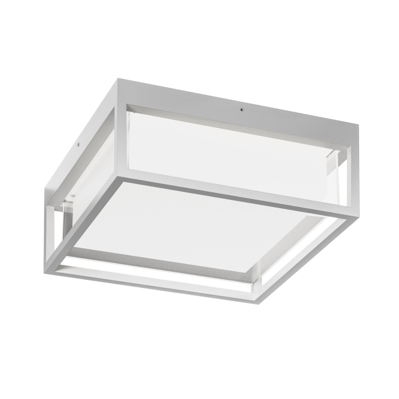 Plafoniera quadr. Bianco 20w led cct