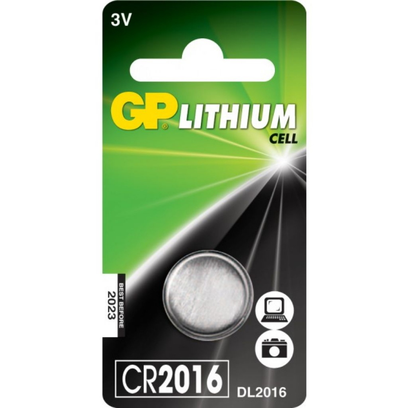 Batteria al Litio a Bottone 3V CR2016 (Blister 1 Pezzo)