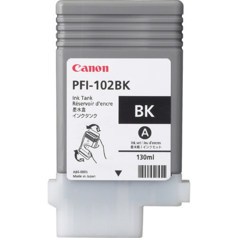 Originale Canon Cartuccia d'inchiostro nero PFI-102bk 0895B001 ~1500 Pagine 130ml