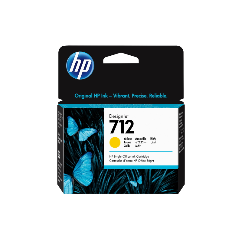 Originale HP Cartuccia d'inchiostro giallo 3ED69A 712 ~350 Pagine 29ml