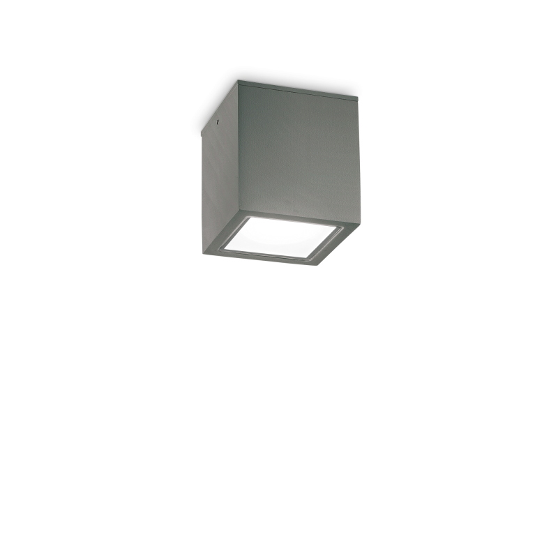 Lampada da soffitto TECHO PL1 D09 SQUARE ANTRACITE