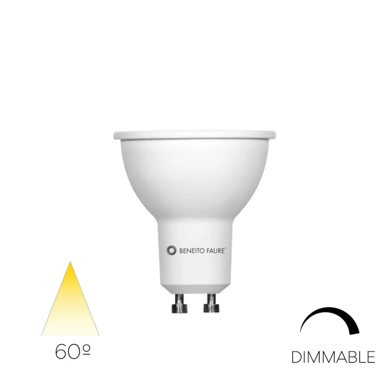 Lampadina LED GU10 Dimmerabile 6W 4000K 616lm 60° Beneito Faure Hook