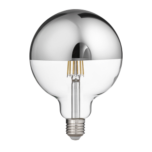 Lamp. LED vetro specc. argen.E27.12W.2700K