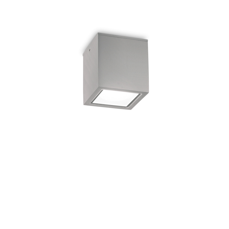Lampada da soffitto TECHO PL1 D09 SQUARE GRIGIO
